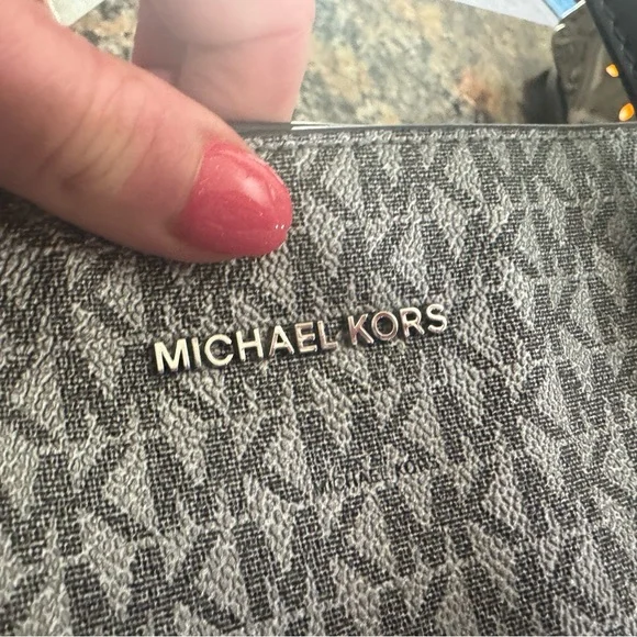Michael Kors Gray Monogram Tote Bag - Picture 8 of 8